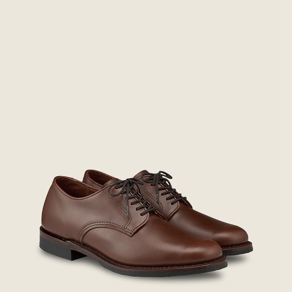 Oxford Herre - Red Wing Williston - Featherstone Læder - Mørkebrune - MNHSYT-268